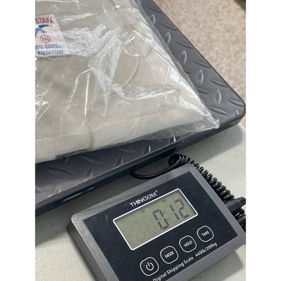 Moustafa Long Thobe Kaftan Size XXL Long Sleeve White Egyptian Cotton Breathable - Picture 6 of 6